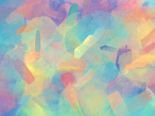 neon rainbow abstract handpainted background with scratches and brush strokes