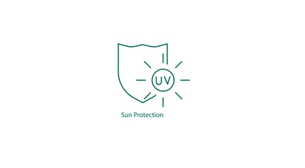 Vector Icon: Sun Protection Skincare Symbol
