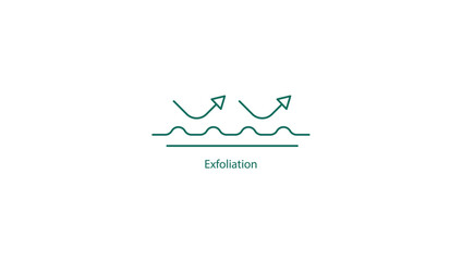 Vector Icon: Exfoliation Procedure Symbol