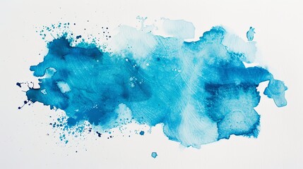 Watercolor stain on a white background