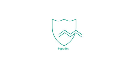 Vector Icon: Peptides Skincare Symbol