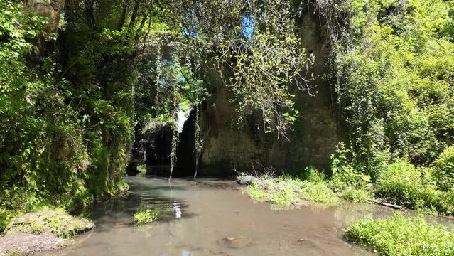 Beautiful scene in the Veio Regional Park, near Formello, Province of Rome, Lazio, Italy.