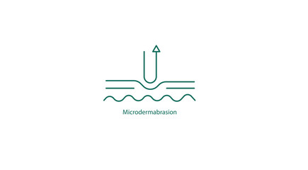 Vector Icon: Microdermabrasion Procedure Symbol