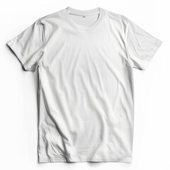 Naklejka premium Clean One Color T-shirt Mockup Isolated on White Background for Your Designs