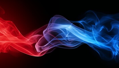 Obraz premium abstract red blue smoke background