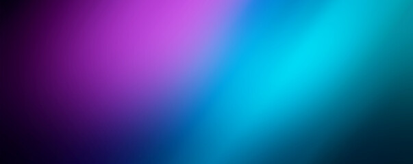 Abstract colorful blue, purple and black background with lights and blur