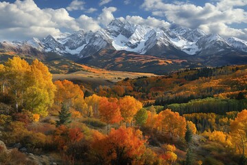 beauty of a majestic mountain range