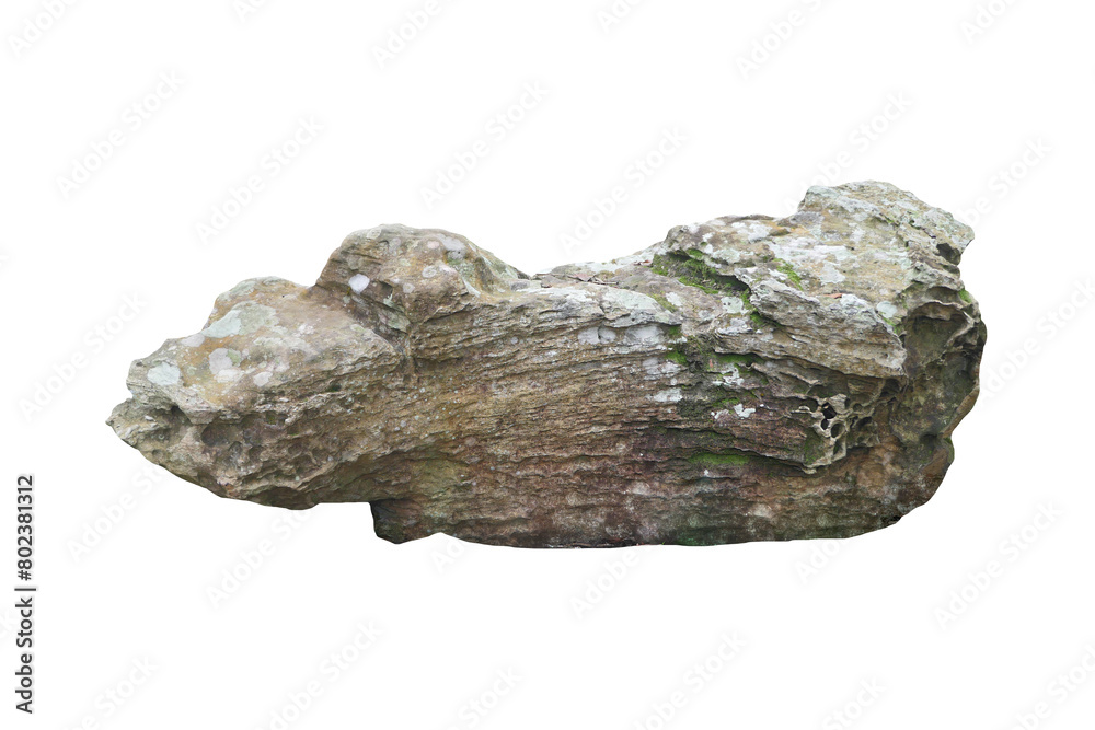 Wall mural rock isolated transparency background..