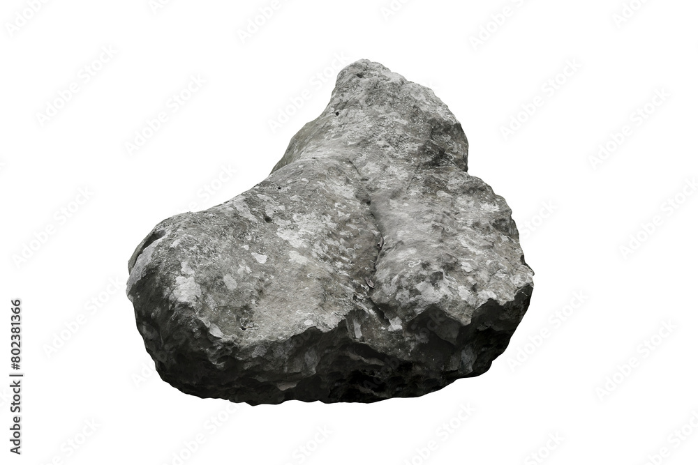 Wall mural rock isolated transparency background..