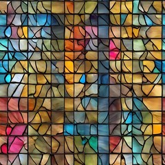 Seamless Stained Glass Tiles Texture Opulent Opalescence