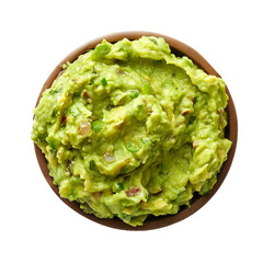 Guacamole, transparent background, isolated image, generative AI