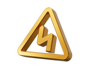 Double bend link icon button symbol 3D illustration