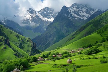 Fototapeta premium beauty of a mountain landscape