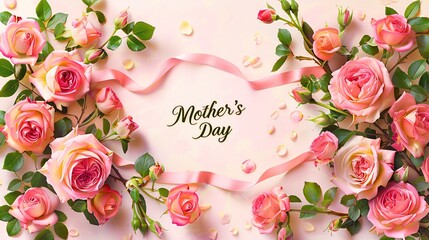 mother's day text postcard