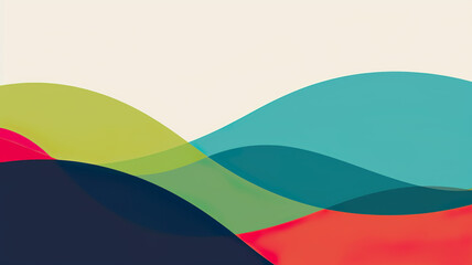 Colorful Abstract Waves Abstract background banner