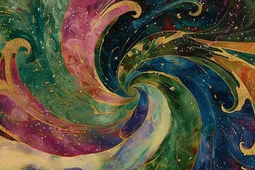 the swirling beauty of a nebula