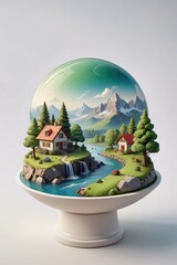 christmas tree with santa claus