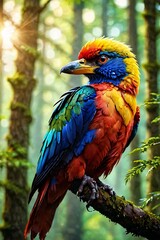 Obraz premium blue and yellow macaw