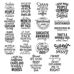 Fototapeta premium 20 SARCASTIC DESIGN BUNDLE