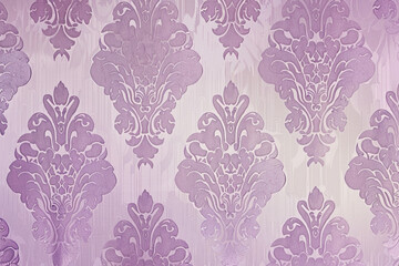 A sophisticated background featuring a subtle damask wallpaper design in a soft lavender color, perfect for elegant settings.
