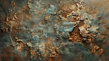 Artistic representation of a bronze textured surface with a patina finish, focusing on the aged look that enhances the texture's depth and historical feel