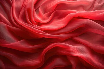 Vibrant Red Silk: Elegance Personified