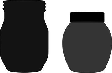 Jar for blanks for the winter. Vector image.