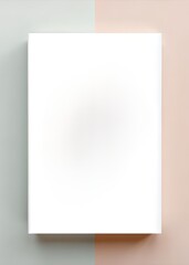 mockup on white background, soft colors