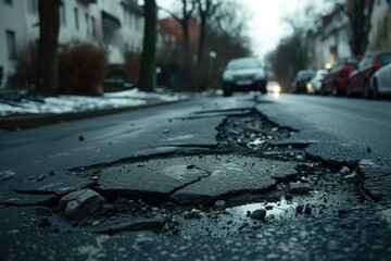 Urban Neglect: Potholes Scar City Streets