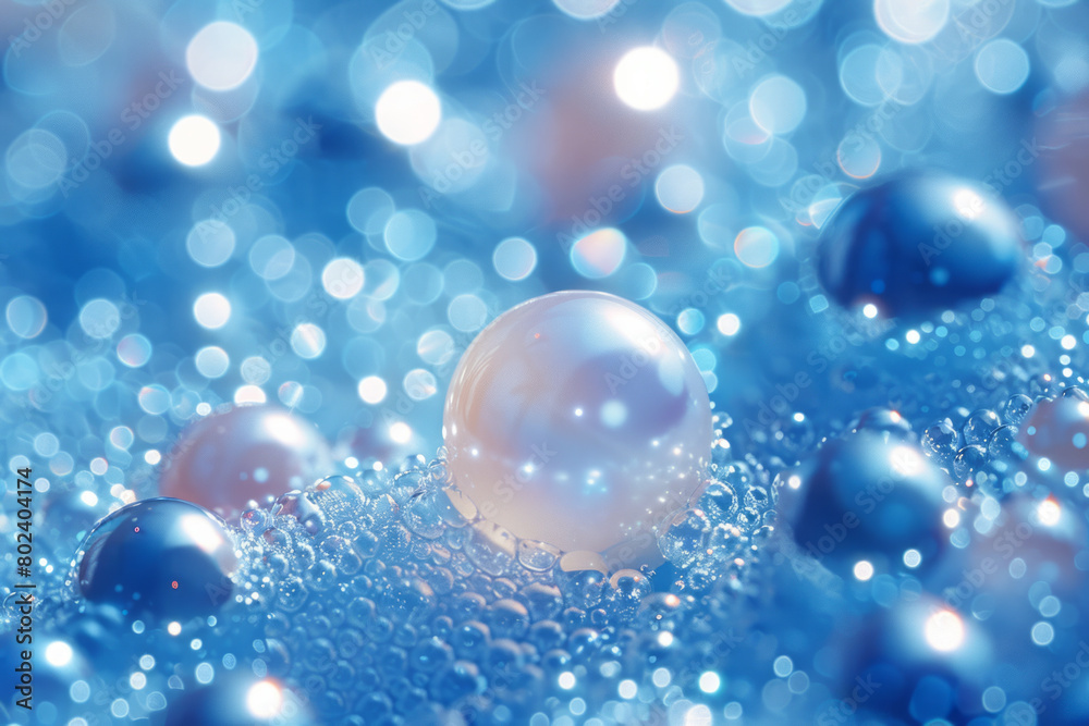 Aufkleber azure array: a sea of digital pearls in the cyber ocea,