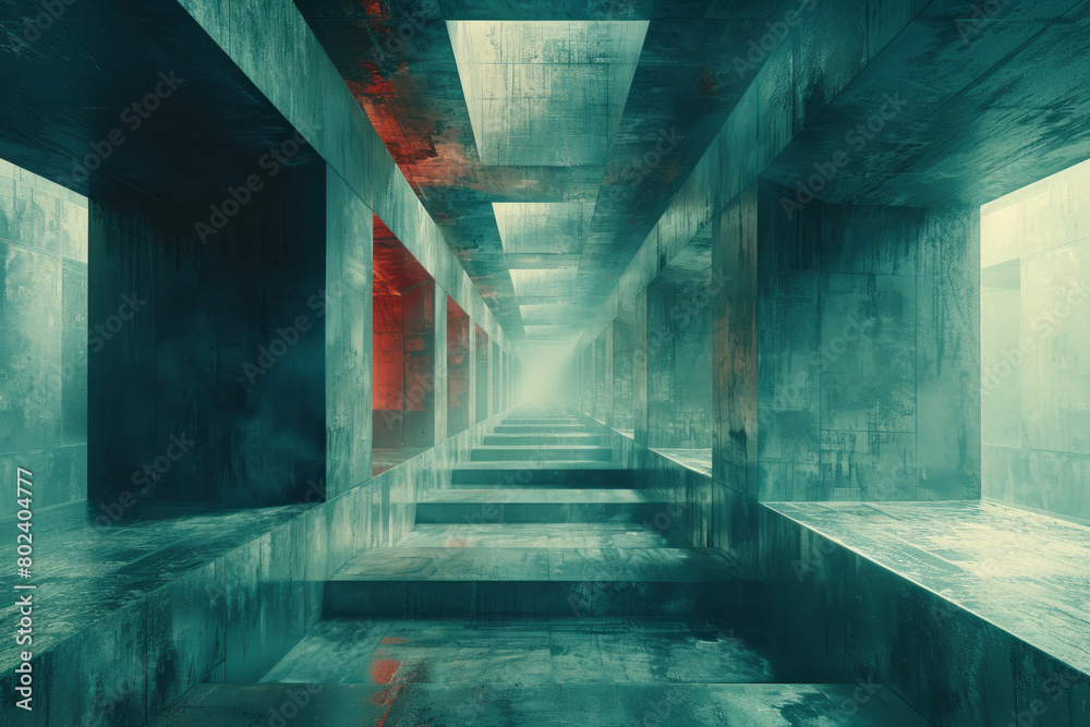 Aufkleber Cybernetic Labyrinth: A Matrix of Computational Precision