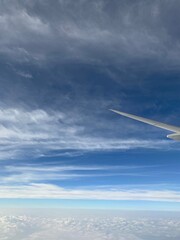 view from airplane window