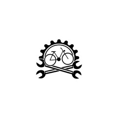  Bike service  illustration. Bike service icon  isolated on white background   