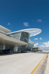 airport terminal and airplane