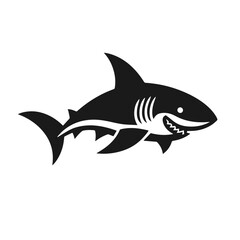 Shark logotype vector isolated on white background