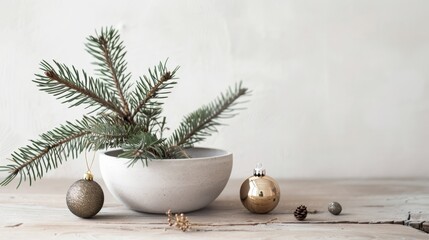 Detailed image of a decorated mantelpiece with greenery and golden baubles, suitable for holiday home decor articles.