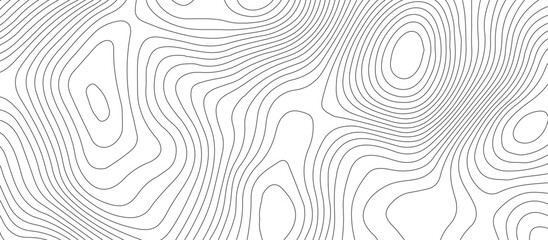 White background topography contour map with black curve lines .luxury topographic wavy pattern and geographic grid map design . © Vector Gallery
