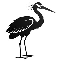 Stork Vector SVG silhouette illustration, laser cut, Stork Clip art