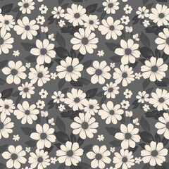 Seamless floral pattern. Background in small flowers for textiles, fabrics, cotton fabric, covers, wallpaper, print, gift wrapping, postcard, scrapbooking.