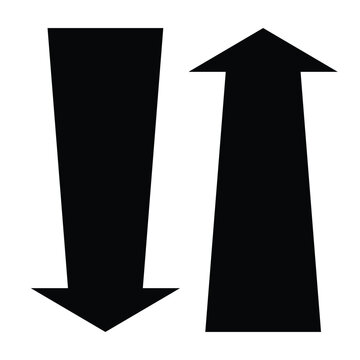 Arrow up and arrow down icon