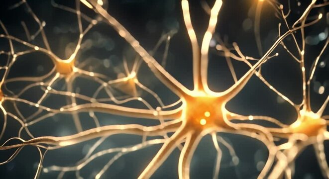 brain neurons flashing 