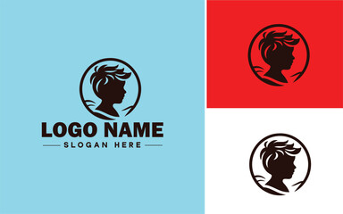 Kids icon baby children childcare daycare modern flat business vector logo