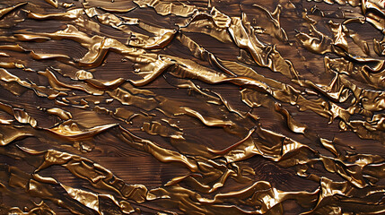 Textured bronze surface with gold highlights. Luxury design element for artistic and decorative interiors