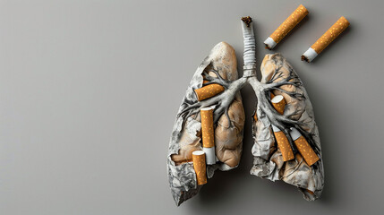 The Impact of Smoking on Lungs Concept