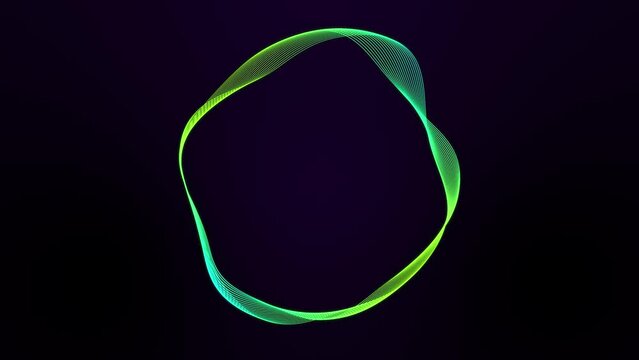 Abstract circle animation with geometric ripple effect for intro and background loop in 4K UHD.