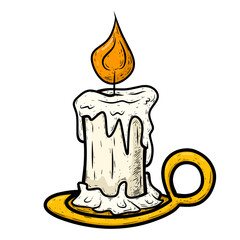 burning candle