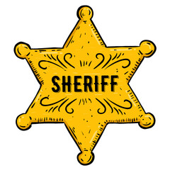 sheriff star badge