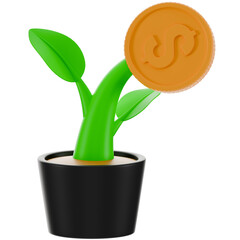 Weak Interest Rate 3D Icon