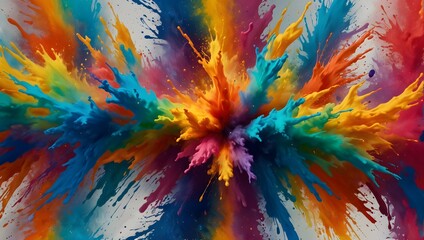 Obraz premium Kunstvolle Farbdynamik: Abstrakte Farben in Aktion