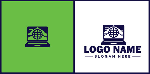 Laptop icon Laptop Repair website design logo